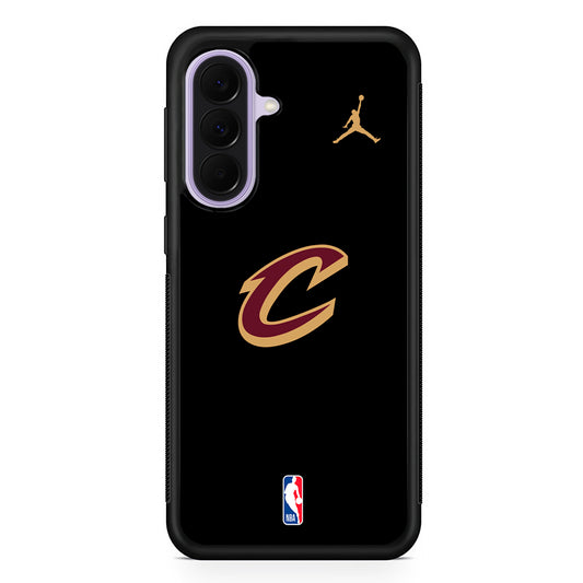 NBA Cleveland Cavaliers Black Jordan Samsung Galaxy A37 Case | Samsung Galaxy A37 Rubber Protective Case