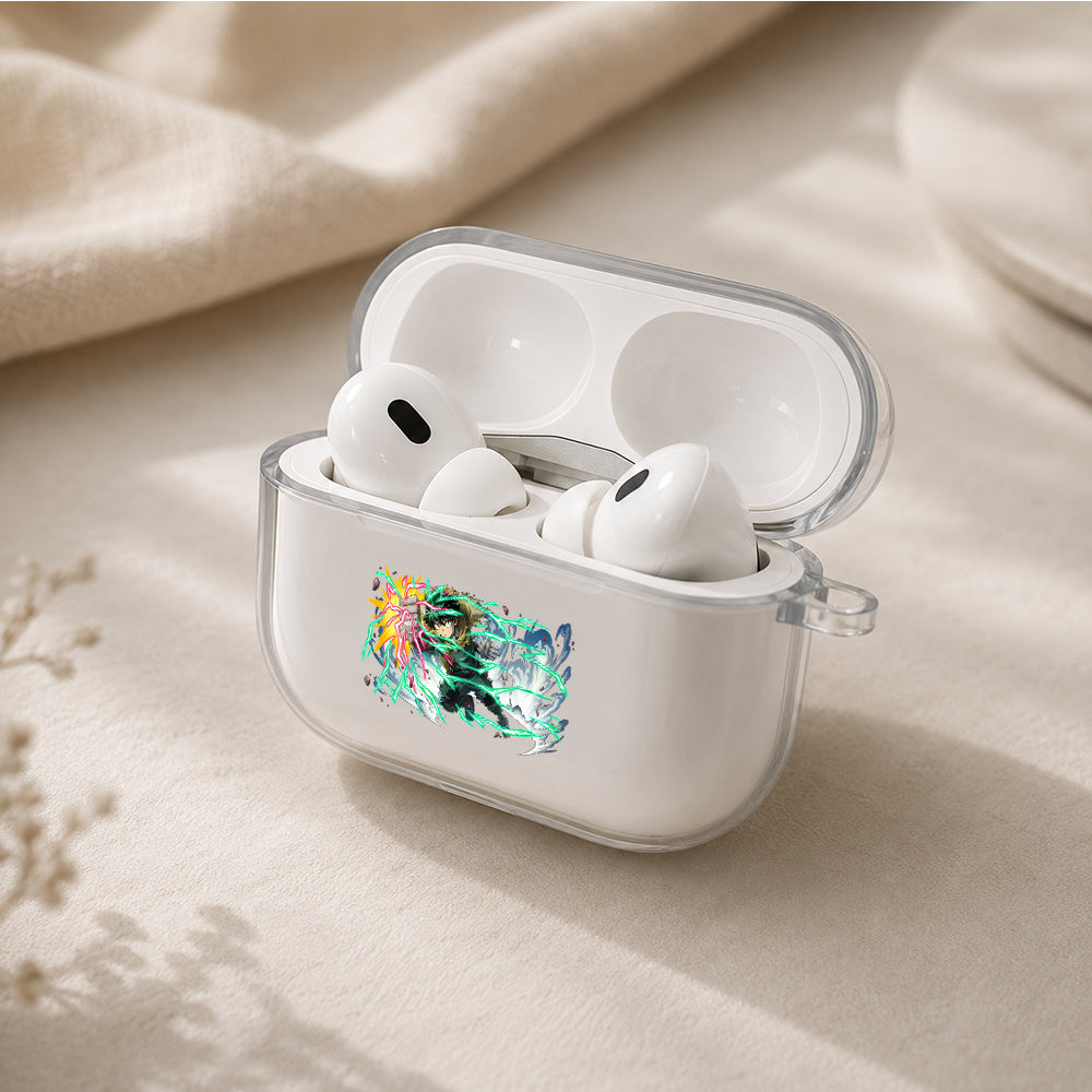 Izuku Midoriya One For All Protective Apple AirPods Pro 3 Clear Case | Shockproof Cover