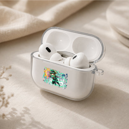Izuku Midoriya One For All Protective Apple AirPods Pro 3 Clear Case | Shockproof Cover