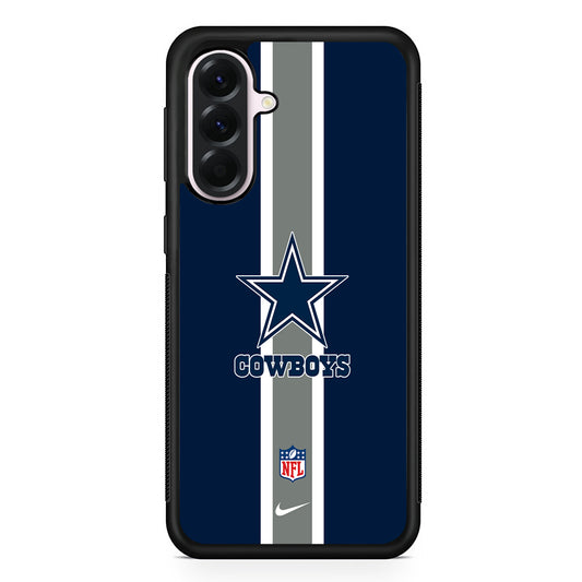 NFL Dallas Cowboys Stripe Nike Samsung Galaxy A56 Case | Samsung Galaxy A56 Protective Rubber Case