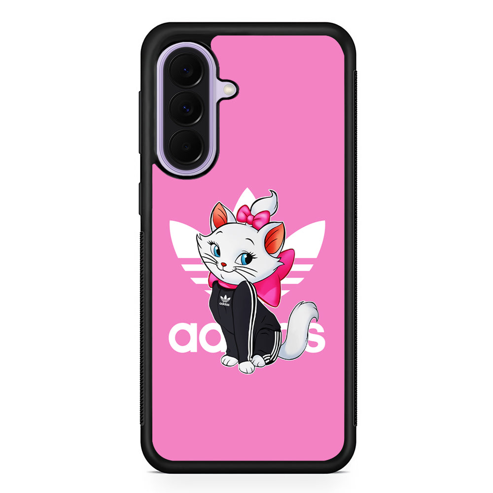 Adidas Marie The White Kitten Samsung Galaxy A37 Case | Samsung Galaxy A37 Rubber Protective Case