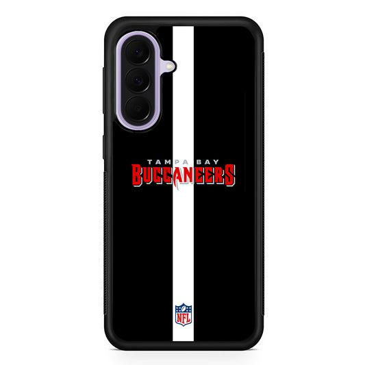 NFL Tampa Bay Buccaneers Black Samsung Galaxy A37 Case | Samsung Galaxy A37 Rubber Protective Case