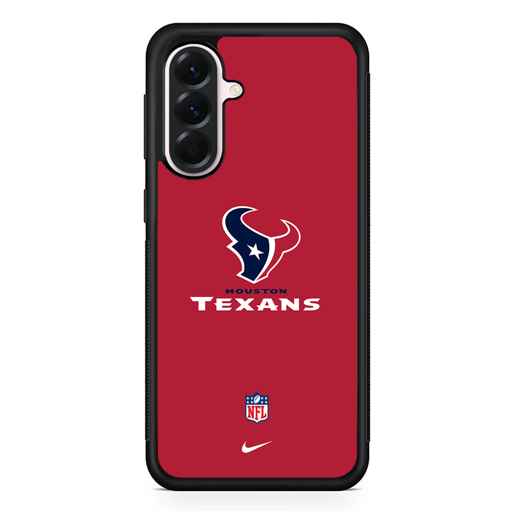 NFL Houston Texans Red Nike Samsung Galaxy A56 Case | Samsung Galaxy A56 Protective Rubber Case