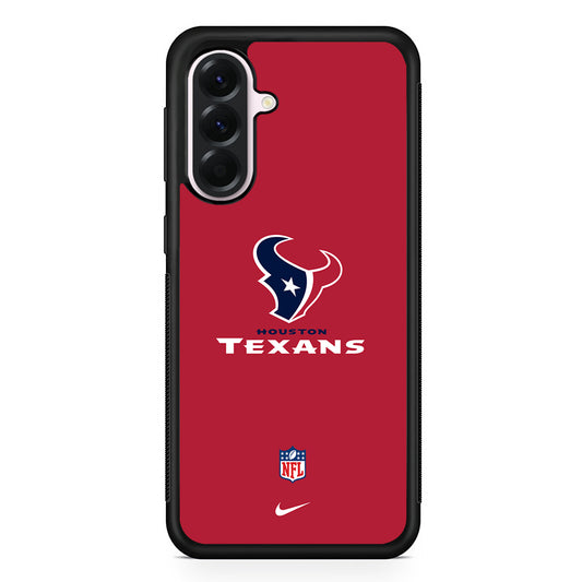 NFL Houston Texans Red Nike Samsung Galaxy A56 Case | Samsung Galaxy A56 Protective Rubber Case