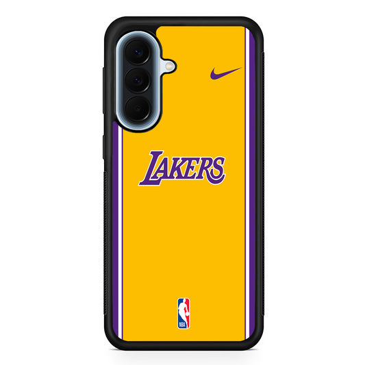NBA Los Angeles Lakers Yellow Nike Samsung Galaxy A57 Case | Slim Samsung Galaxy A57 Protective Case