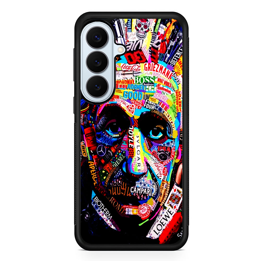 Albert Einstein Abstract Samsung Galaxy S26 Plus Case | Slim Protective Rubber Cover