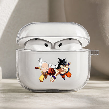 Saitama VS Goku Protective Apple AirPods Pro 3 Clear Case | Shockproof Cover