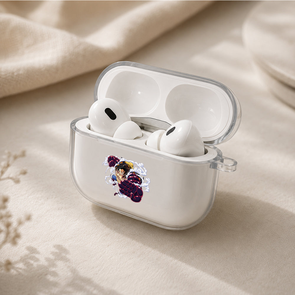 Monkey Luffy Boundman Form Protective Apple AirPods Pro 3 Clear Case | Shockproof Cover