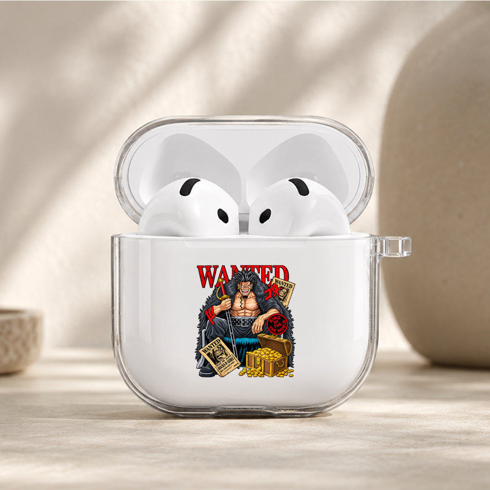 Rocks D Xebec World King Protective Apple Airpods 4 Clear Case - Durable Clear Protection