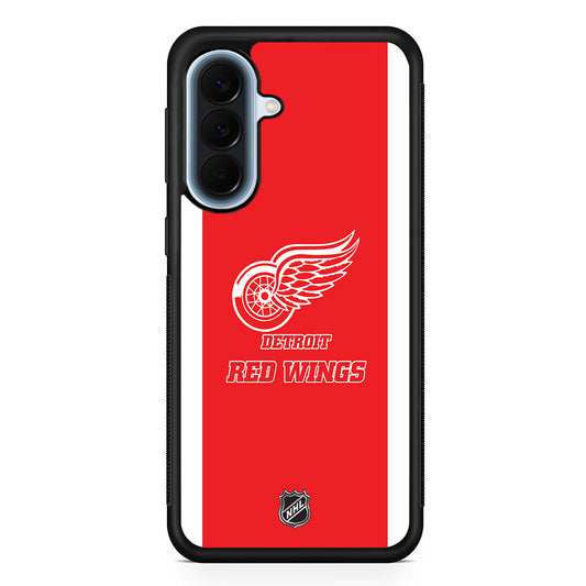 NHL Detroit Red Wings Red White Samsung Galaxy A57 Case | Slim Samsung Galaxy A57 Protective Case