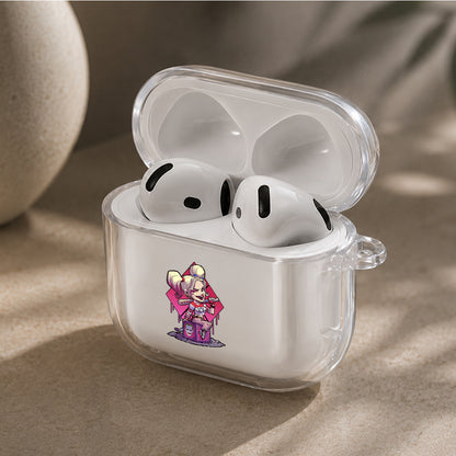 Harley Quinn Mini Version Protective Apple Airpods 4 Clear Case - Durable Clear Protection