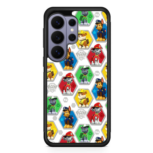 Paw Patrol Patern White Samsung Galaxy S26 Ultra Case | Protective Rubber Cover