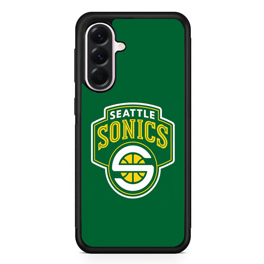 Seattle SuperSonics Logo Samsung Galaxy A56 Case | Samsung Galaxy A56 Protective Rubber Case