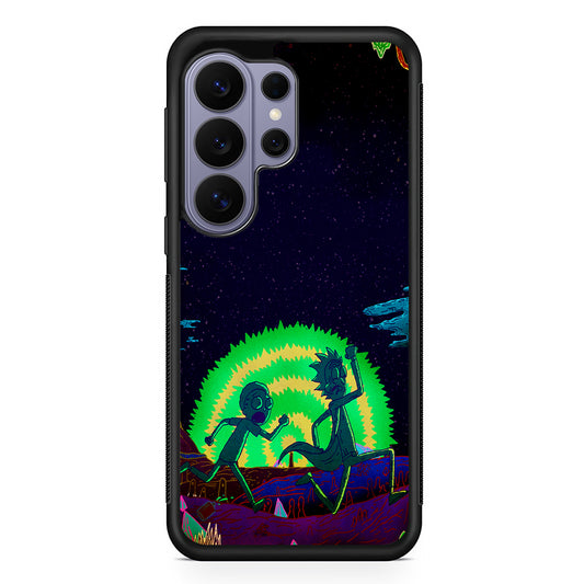 Rick and Morty Green Portal Samsung Galaxy S26 Ultra Case | Protective Rubber Cover