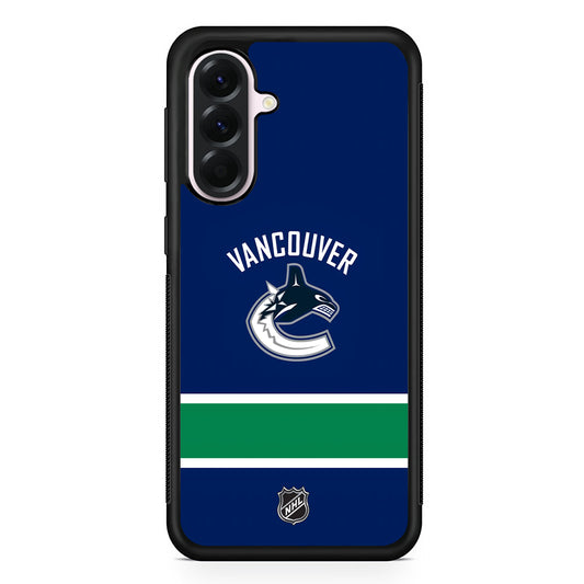 NHL Vancouver Canucks Team Samsung Galaxy A56 Case | Samsung Galaxy A56 Protective Rubber Case