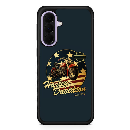 Harley Vintage Logo Samsung Galaxy A37 Case | Samsung Galaxy A37 Rubber Protective Case