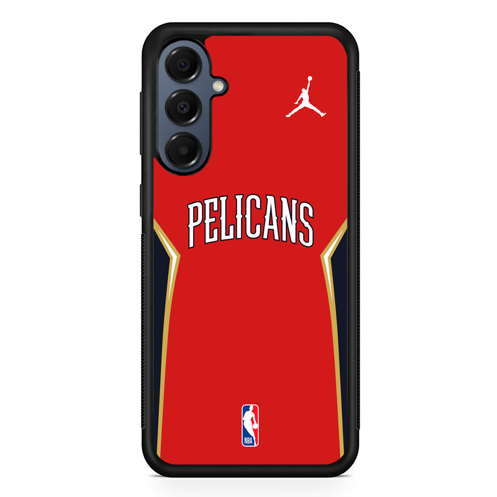 NBA New Orleans Pelicans Red Jordan Samsung Galaxy A16 Case | Slim Protective Cover for Samsung Galaxy A16