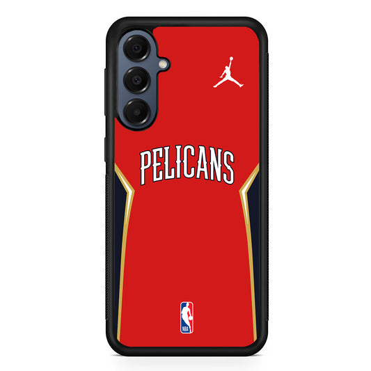 NBA New Orleans Pelicans Red Jordan Samsung Galaxy A16 Case | Slim Protective Cover for Samsung Galaxy A16