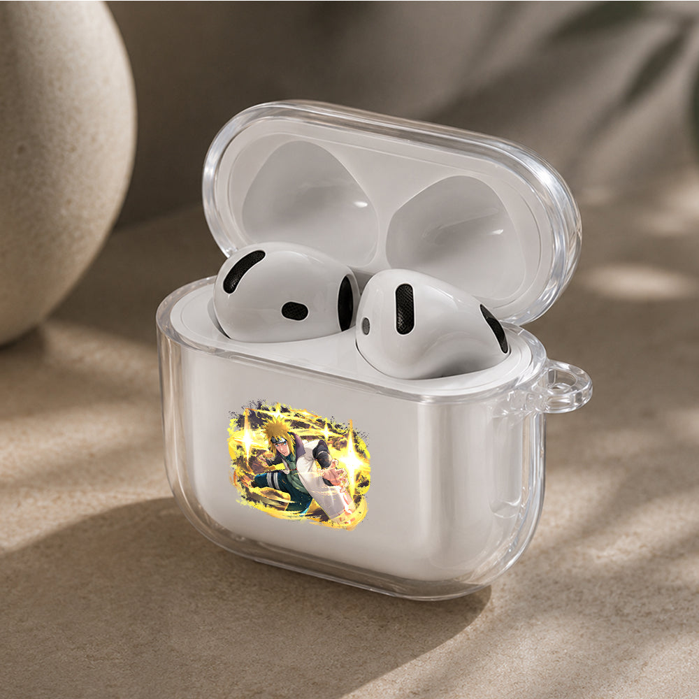 Minato Golden Aura Protective Apple Airpods 4 Clear Case - Durable Clear Protection