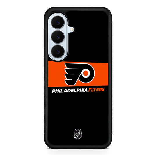 NHL Philadelphia Flyers Black Samsung Galaxy S26 Plus Case | Slim Protective Rubber Cover