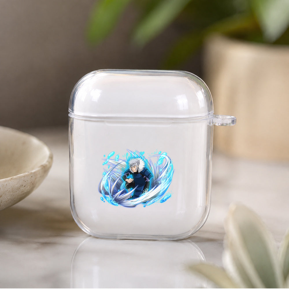 Senju Tobirama Protective Clear Case Cover For Apple Airpods | Soft Silicone AirPods 1 / 2 Case | Protective Cover