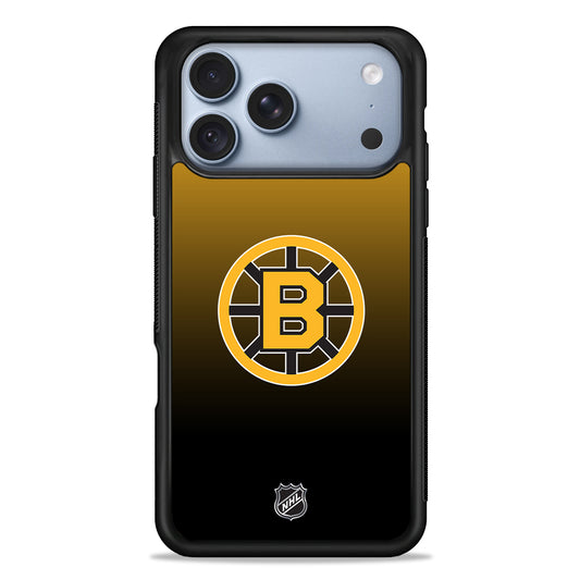 NHL Boston Bruins Gradient iPhone 18 Pro Case - iPhone 18 Pro Silicone Case
