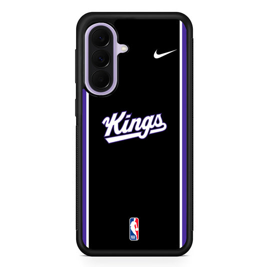 NBA Sacramento Kings Black Nike Samsung Galaxy A37 Case | Samsung Galaxy A37 Rubber Protective Case