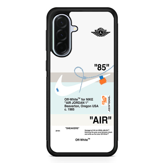 Nike X Air Jordan White Samsung Galaxy A36 Case | Durable Samsung Galaxy A36 Protective Case