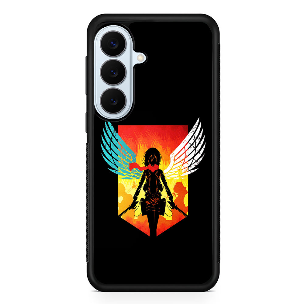 Mikasa Ackerman Art Samsung Galaxy S26 Plus Case | Slim Protective Rubber Cover