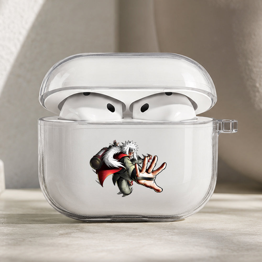 Jiraiya Ninja Hermit Protective Apple AirPods Pro 3 Clear Case | Shockproof Cover