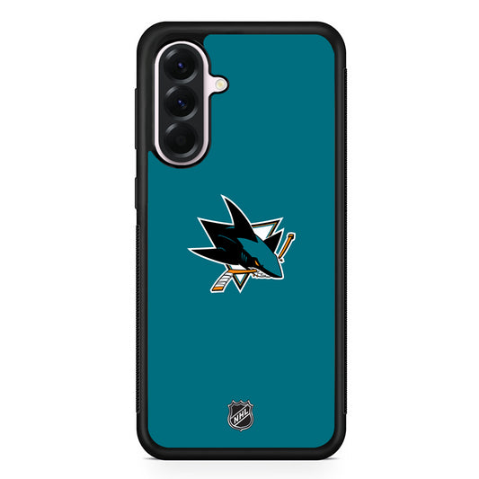 NHL San Jose Sharks Team Samsung Galaxy A56 Case | Samsung Galaxy A56 Protective Rubber Case
