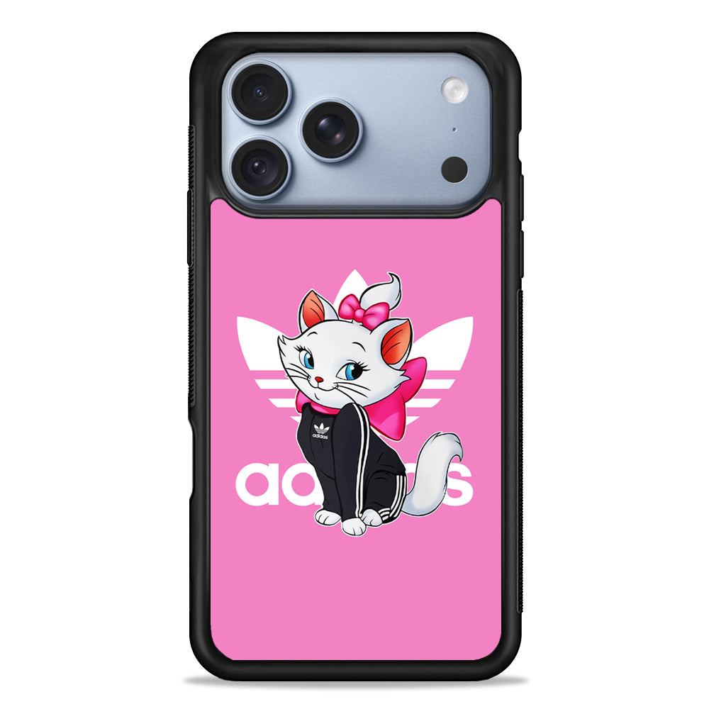 Adidas Marie The White Kitten iPhone 18 Pro Case - iPhone 18 Pro Silicone Case