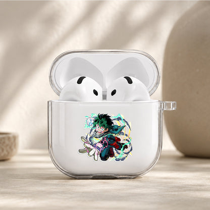 Midoriya Lightning Awakening Protective Apple Airpods 4 Clear Case - Durable Clear Protection