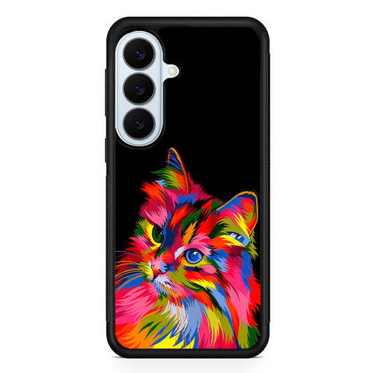 Cat Colorful Art Painting Samsung Galaxy S26 Plus Case | Slim Protective Rubber Cover