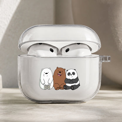 Bare Bear Friends and Family Protective Apple AirPods Pro 3 Clear Case | Shockproof Cover