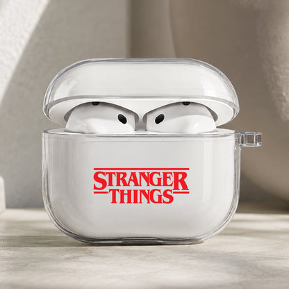 Stranger Things Iconic Logo Protective Apple AirPods Pro 3 Clear Case | Shockproof Cover
