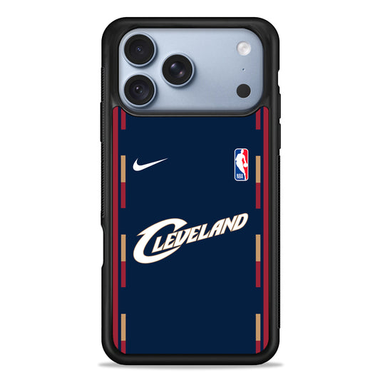 NBA Cleveland Cavaliers Navy Nike iPhone 18 Pro Case - iPhone 18 Pro Silicone Case