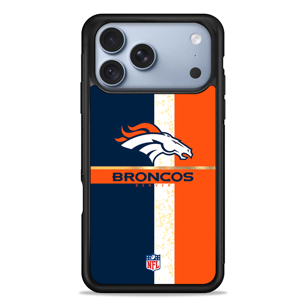 NFL Denver Broncos Team Logo iPhone 18 Pro Case - iPhone 18 Pro Silicone Case
