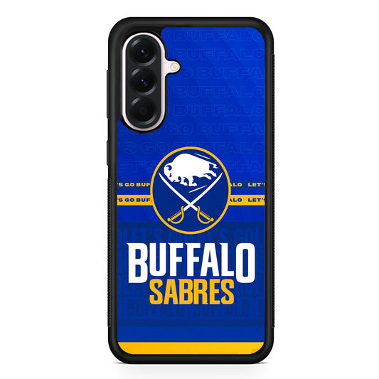 NHL Buffalo Sabres Blue Samsung Galaxy A56 Case | Samsung Galaxy A56 Protective Rubber Case