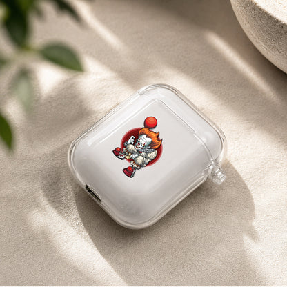 Pennywise The Clown Protective Clear Case Cover For Apple Airpods | Soft Silicone AirPods 1 / 2 Case | Protective Cover