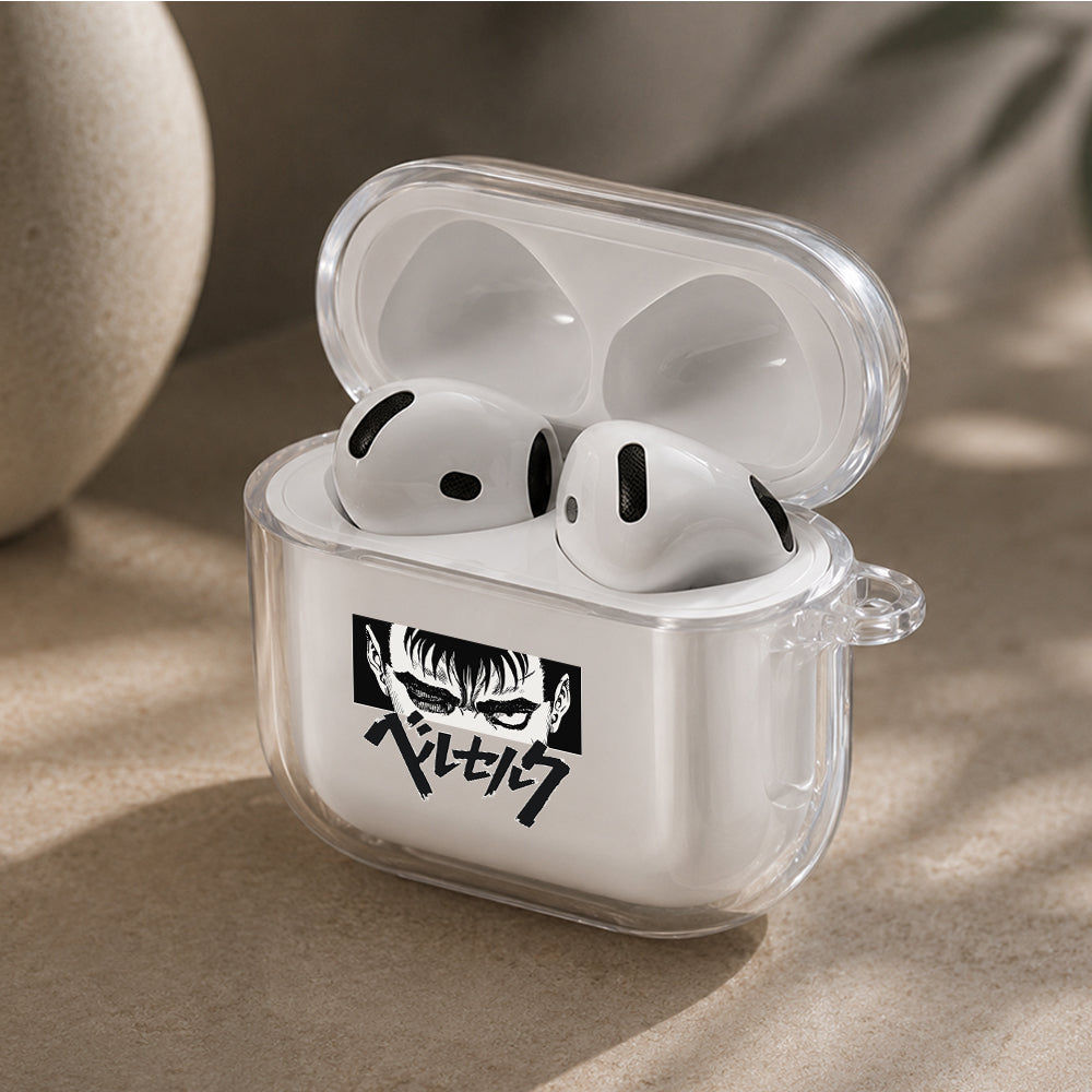 Berserk Guts Dark Wrath Protective Apple Airpods 4 Clear Case - Durable Clear Protection