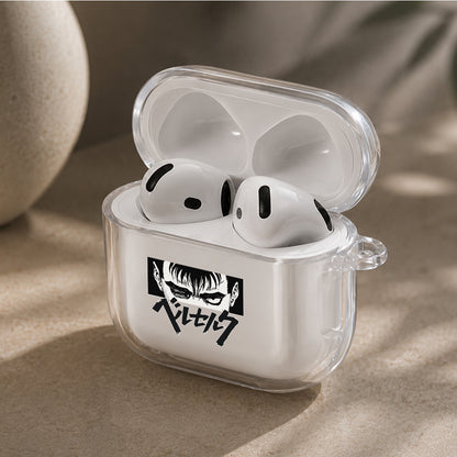 Berserk Guts Dark Wrath Protective Apple Airpods 4 Clear Case - Durable Clear Protection