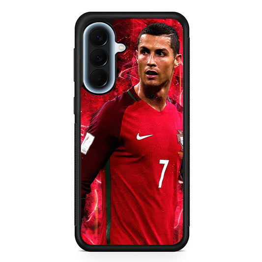 Cristiano Ronaldo Red Aesthetic Samsung Galaxy A57 Case | Slim Samsung Galaxy A57 Protective Case