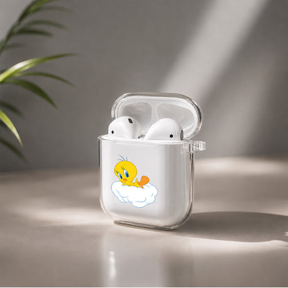 Tweety Cartoon Protective Clear Case Cover For Apple Airpods | Soft Silicone AirPods 1 / 2 Case | Protective Cover