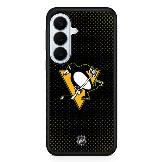 NHL Pittsburgh Penguins Dots Pattern Samsung Galaxy S26 Plus Case | Slim Protective Rubber Cover