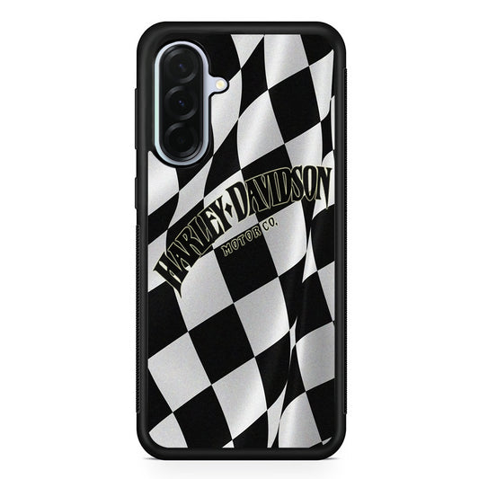 Harley Davidson Black White Flag Samsung Galaxy A36 Case | Durable Samsung Galaxy A36 Protective Case