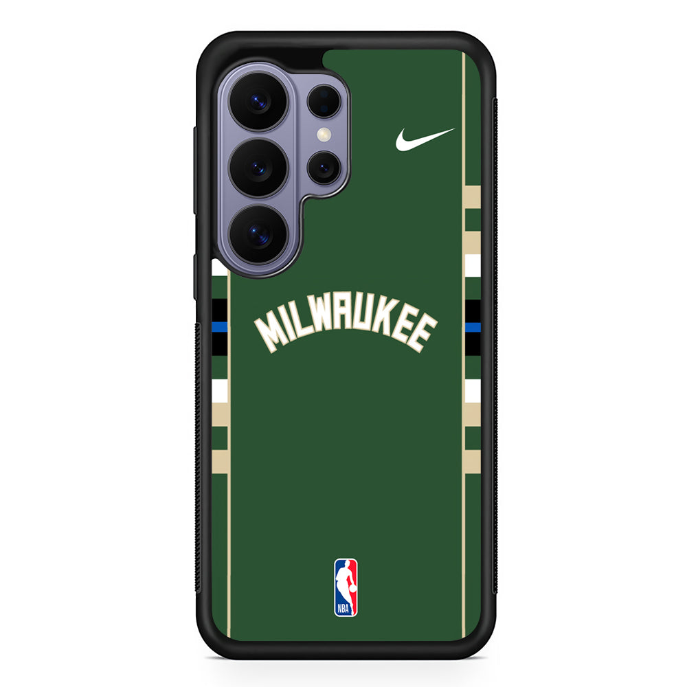 NBA Milwaukee Bucks Green Nike Samsung Galaxy S26 Ultra Case | Slim Durable Protective Cover