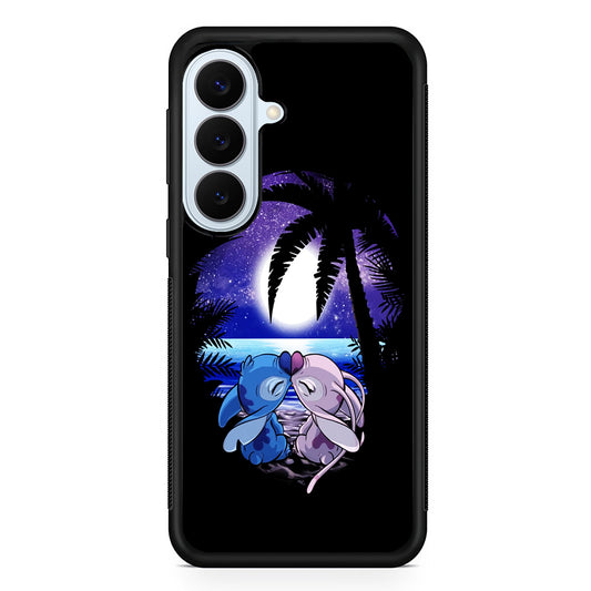 Stitch and Angel Kissing Samsung Galaxy S26 Plus Case | Slim Protective Rubber Cover