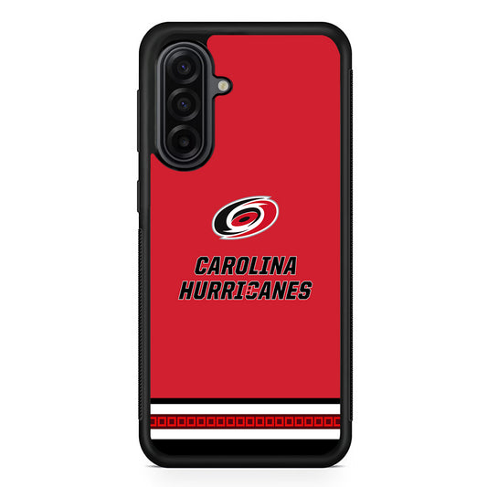 NHL Carolina Hurricanes Red Samsung Galaxy A17 Case | Durable Rubber Samsung Galaxy A17 Phone Case
