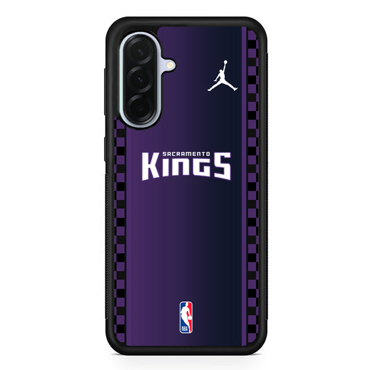 NBA Sacramento Kings Purple Jordan Samsung Galaxy A36 Case | Durable Samsung Galaxy A36 Protective Case